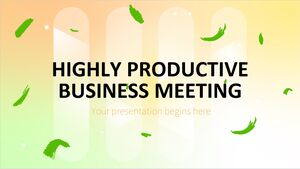 Reunión de negocios altamente productiva
