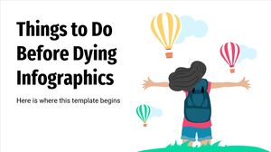 Infografiki rzeczy do zrobienia przed śmiercią