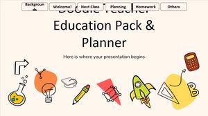 Pack et planificateur de formation pour enseignants Doodle