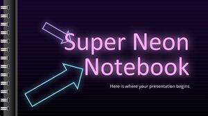 Caderno Super Neon