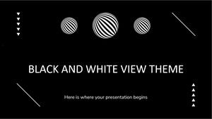 Tema de visualização em preto e branco