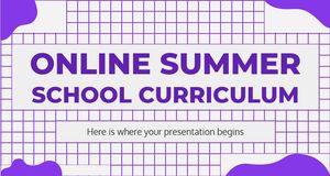 Curriculum pentru școala de vară online