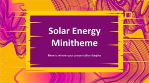 Solarenergie-Minithema