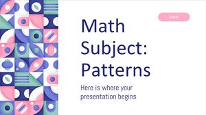 Przedmiot matematyczny dla przedszkolaków: Wzory