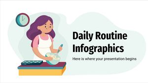 Infografiken zur täglichen Routine