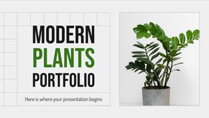 Modernes Pflanzenportfolio