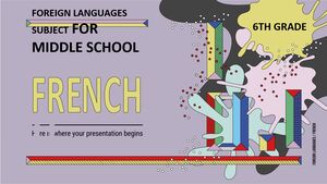 Foreign Languages Subject for Middle School: French