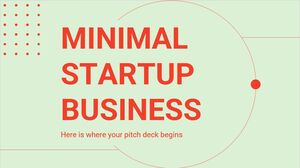 Minimales Startup-Business-Pitch-Deck