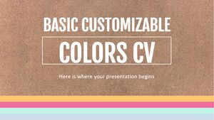 CV de bază pentru culori personalizabile