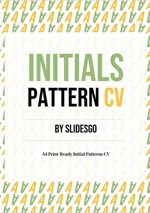 Initials Pattern CV