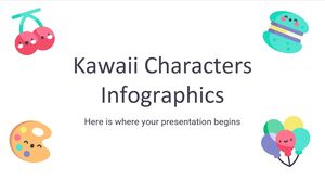 Infographie des personnages Kawaii