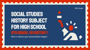 Materia de Estudios Sociales/Historia para Escuela Secundaria - 9no Grado: Historia de Estados Unidos I