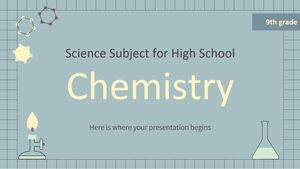 Disciplina Științe pentru Liceu - Clasa a IX-a: Chimie