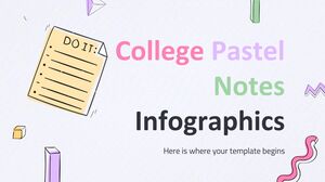 Üniversite Pastel Notları İnfografikler