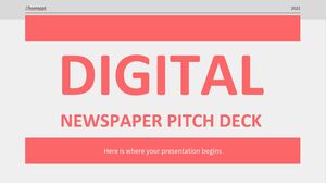 Digitales Zeitungs-Pitch-Deck