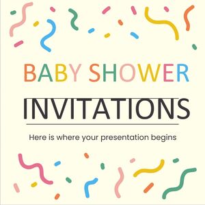 Einladungen zur Babyparty