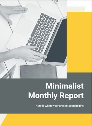 Минималистичный ежемесячный отчет (А4)