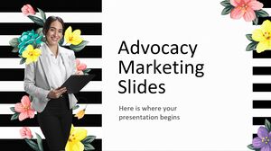 Diapositivas de marketing de promoción