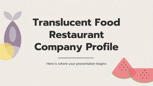 Profilul companiei Restaurant Food Translucent