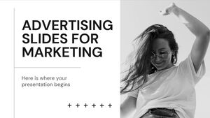Diapositive pubblicitarie per il marketing