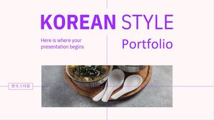 Portfólio de estilo coreano