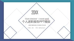 20XX PPT-Vorlage für persönliche Jobberichte