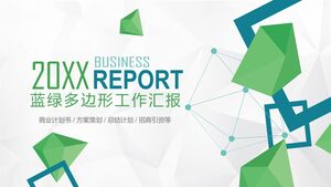 20XX Informe de Trabajo del Polígono Azul Verde