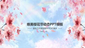 Güzel Sakura Festivali Dinamik PPT Şablonu