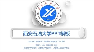 Modelo PPT da Universidade de Petróleo de Xi'an