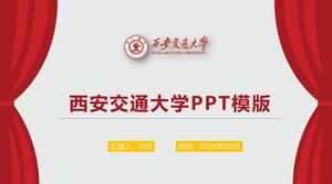 Szablon PPT Uniwersytetu Xi'an Jiaotong
