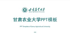 Modelo PPT da Universidade Agrícola de Gansu