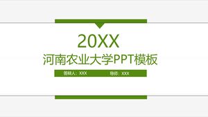 Modello PPT dell'Università Agraria di Henan 20XX