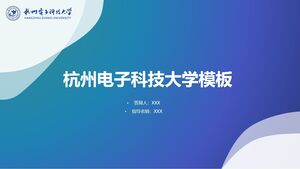 Vorlage für die Hangzhou University of Electronic Science and Technology