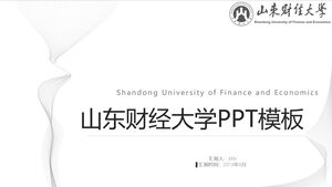 Plantilla PPT de la Universidad de Finanzas y Economía de Shandong