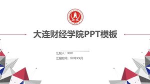PPT-Vorlage der Dalian University of Finance and Economics