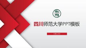 Plantilla PPT de la Universidad Normal de Sichuan