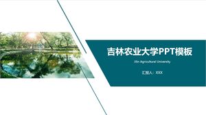 Plantilla PPT de la Universidad Agrícola de Jilin