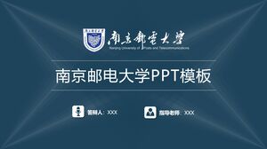 Szablon PPT Uniwersytetu Poczty i Telekomunikacji w Nanjing