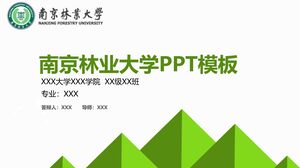 Modèle PPT de l'Université forestière de Nanjing