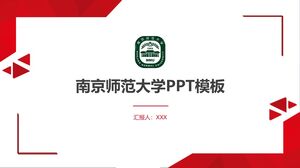 PPT-Vorlage der Nanjing Normal University