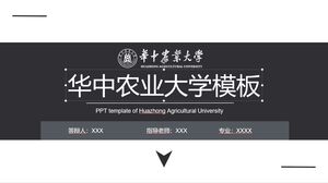 Vorlage für die Huazhong Agricultural University