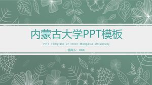 Modello PPT dell'Università della Mongolia Interna