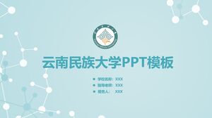 Modelo PPT da Universidade de Yunnan para Nacionalidades
