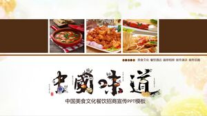 Modèle PPT d'introduction à la culture culinaire chinoise "Saveur chinoise"