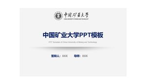 Plantilla PPT de la Universidad de Minería y Tecnología de China