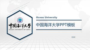 Plantilla PPT de la Universidad Oceánica de China