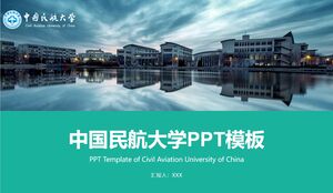 Szablon PPT Uniwersytetu Lotnictwa Cywilnego w Chinach