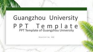 PPT-Vorlage der Universität Guangzhou