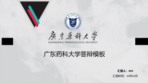 Șablon de apărare a Universității Farmaceutice din Guangdong