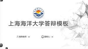 Szablon obrony Uniwersytetu Oceanicznego w Szanghaju